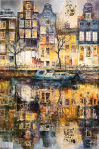 Nighttime Glow - Original - SOLD by artist Veronika Benoni - Wyecliffe Galleries