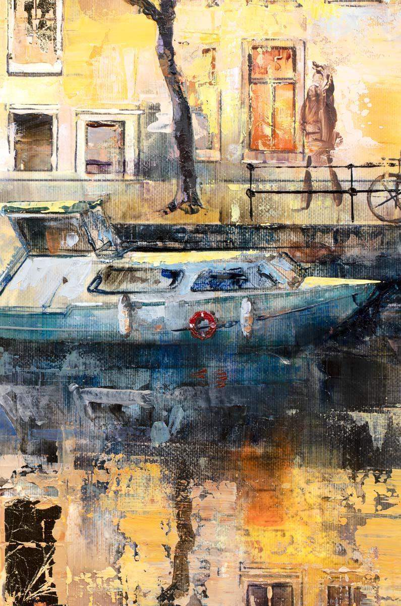 Nighttime Glow - Original - SOLD by artist Veronika Benoni - Wyecliffe Galleries