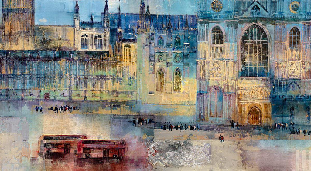 Nighttime Rush - Original - SOLD by artist Veronika Benoni - Wyecliffe Galleries