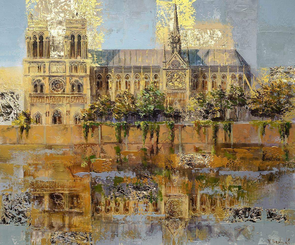 Notre Dame De Paris - Original - SOLD by artist Veronika Benoni - Wyecliffe Galleries