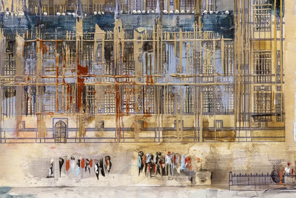 Passing Parliament - Original - SOLD by artist Veronika Benoni - Wyecliffe Galleries