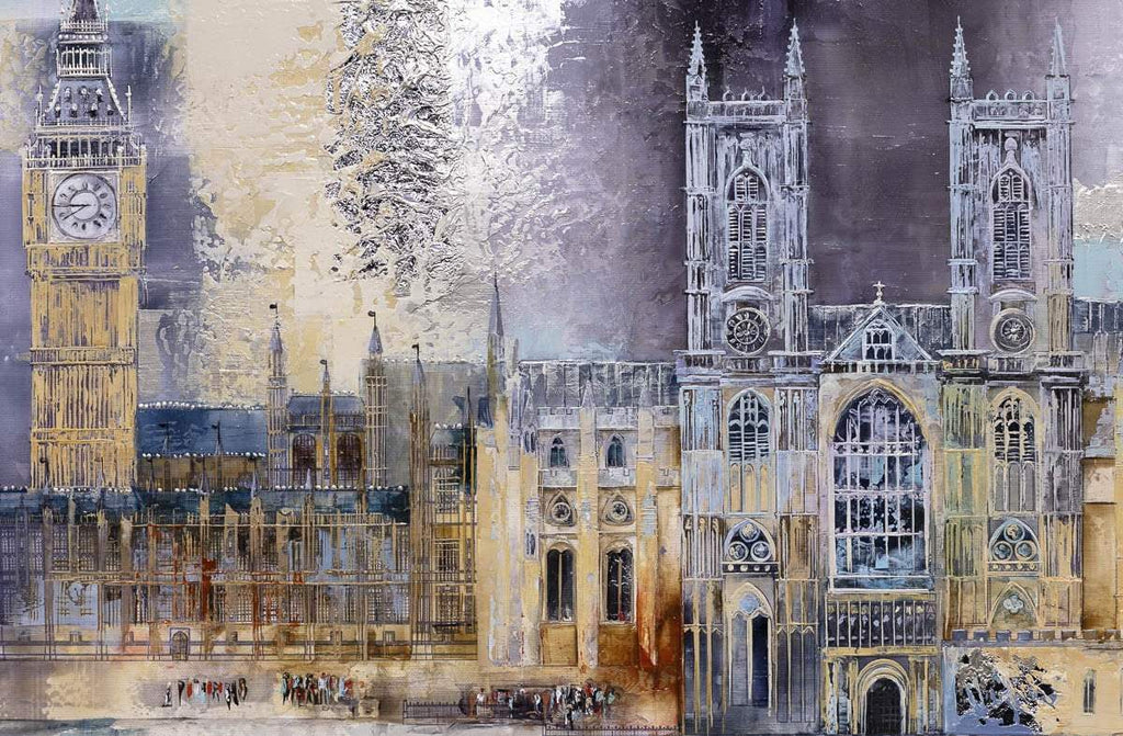 Passing Parliament - Original - SOLD by artist Veronika Benoni - Wyecliffe Galleries