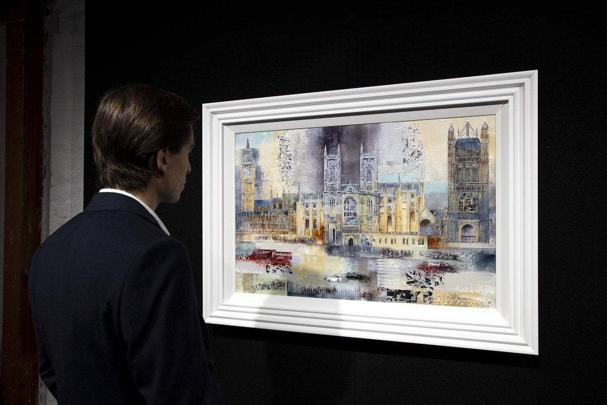 Passing Parliament - Original - SOLD by artist Veronika Benoni - Wyecliffe Galleries