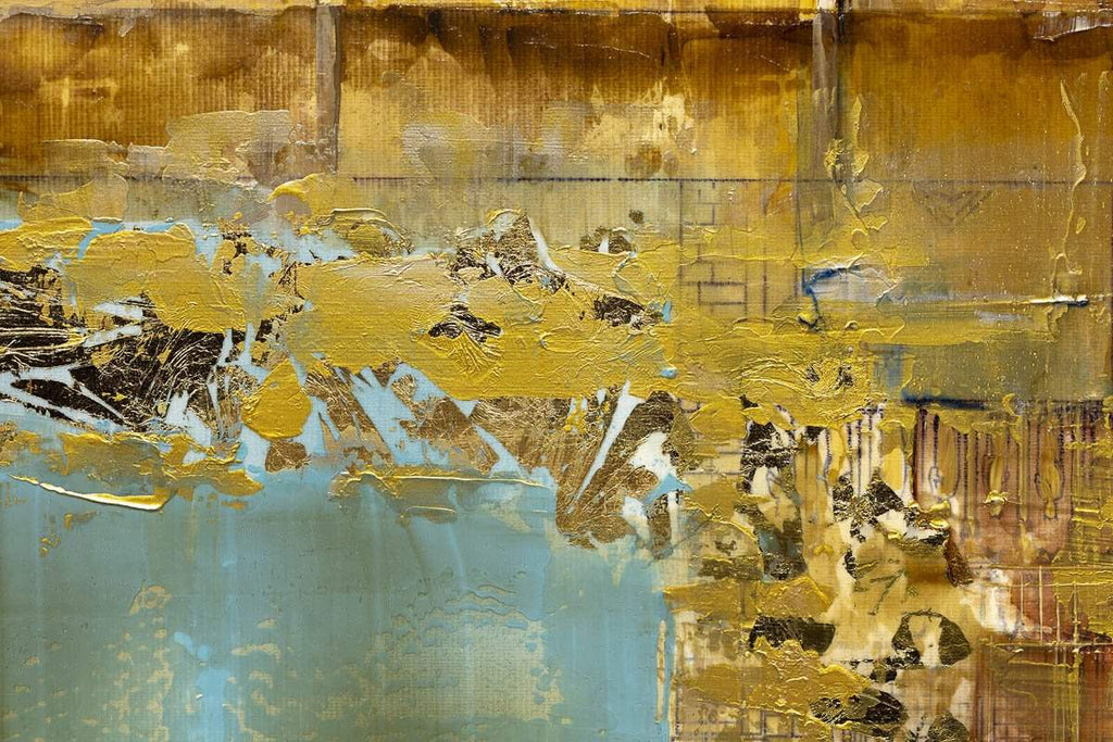 Paved in Gold - Original - SOLD by artist Veronika Benoni - Wyecliffe Galleries