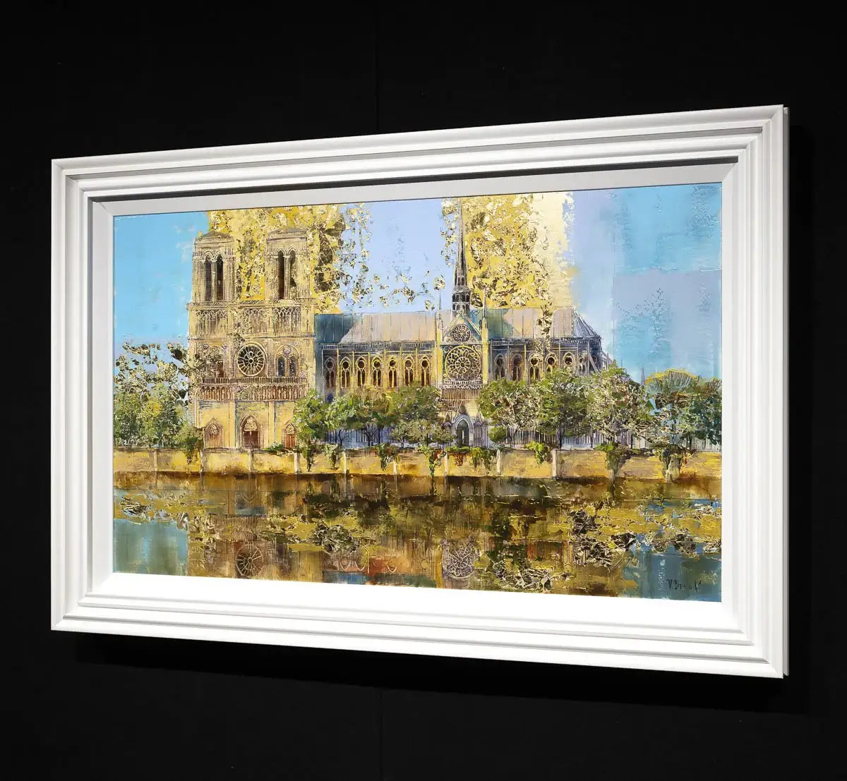 Paved in Gold - Original - SOLD by artist Veronika Benoni - Wyecliffe Galleries