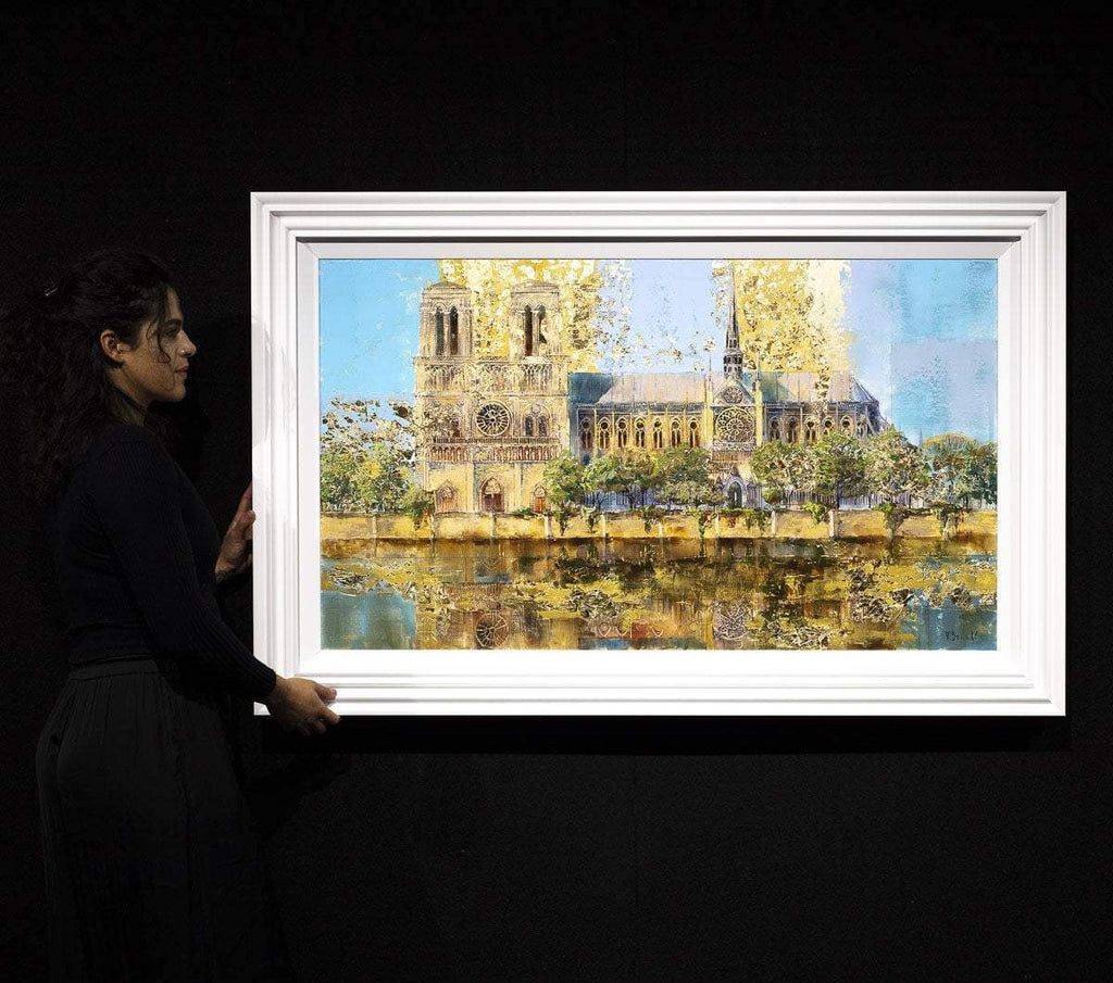 Paved in Gold - Original - SOLD by artist Veronika Benoni - Wyecliffe Galleries