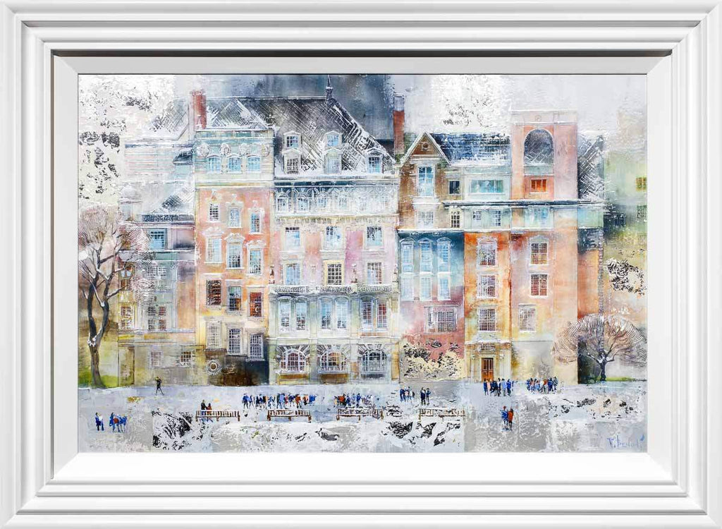 Paved in Silver - Original SOLD by artist Veronika Benoni - Wyecliffe Galleries