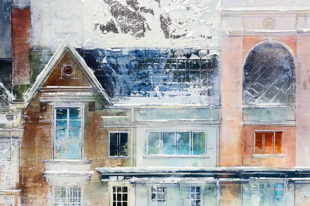 Paved in Silver - Original SOLD by artist Veronika Benoni - Wyecliffe Galleries