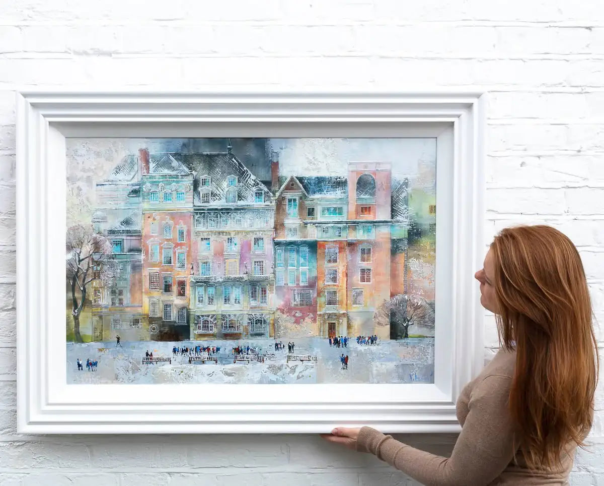 Paved in Silver - Original SOLD by artist Veronika Benoni - Wyecliffe Galleries