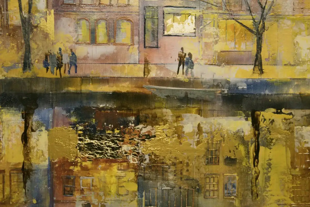 Paved with Gold (Amsterdam) - SOLD by artist Veronika Benoni - Wyecliffe Galleries