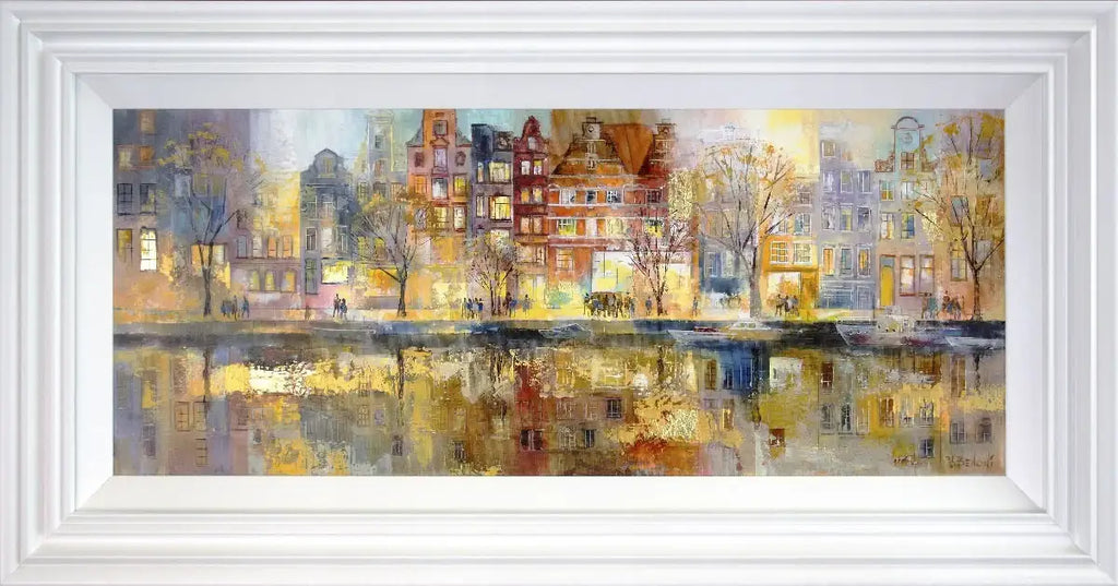 Paved with Gold (Amsterdam) - SOLD by artist Veronika Benoni - Wyecliffe Galleries