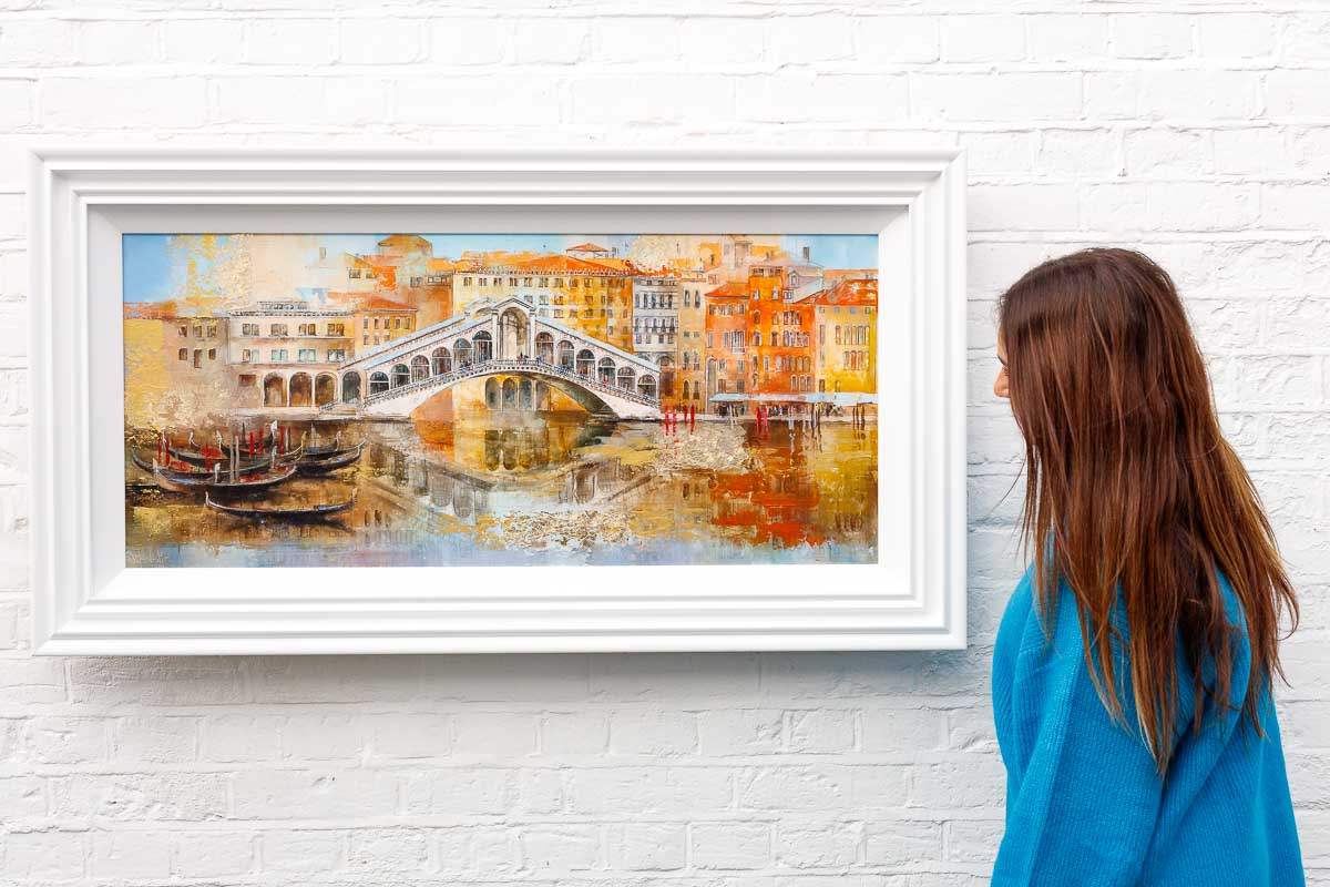 Ponte di Rialto - Original - SOLD by artist Veronika Benoni - Wyecliffe Galleries