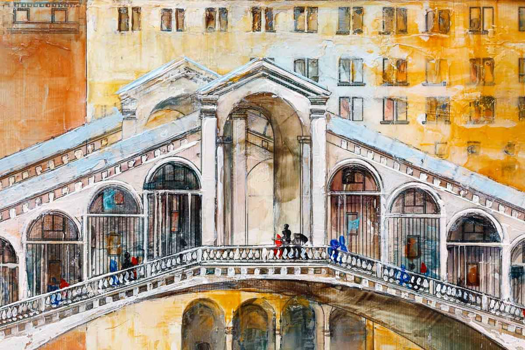 Ponte di Rialto - Original - SOLD by artist Veronika Benoni - Wyecliffe Galleries