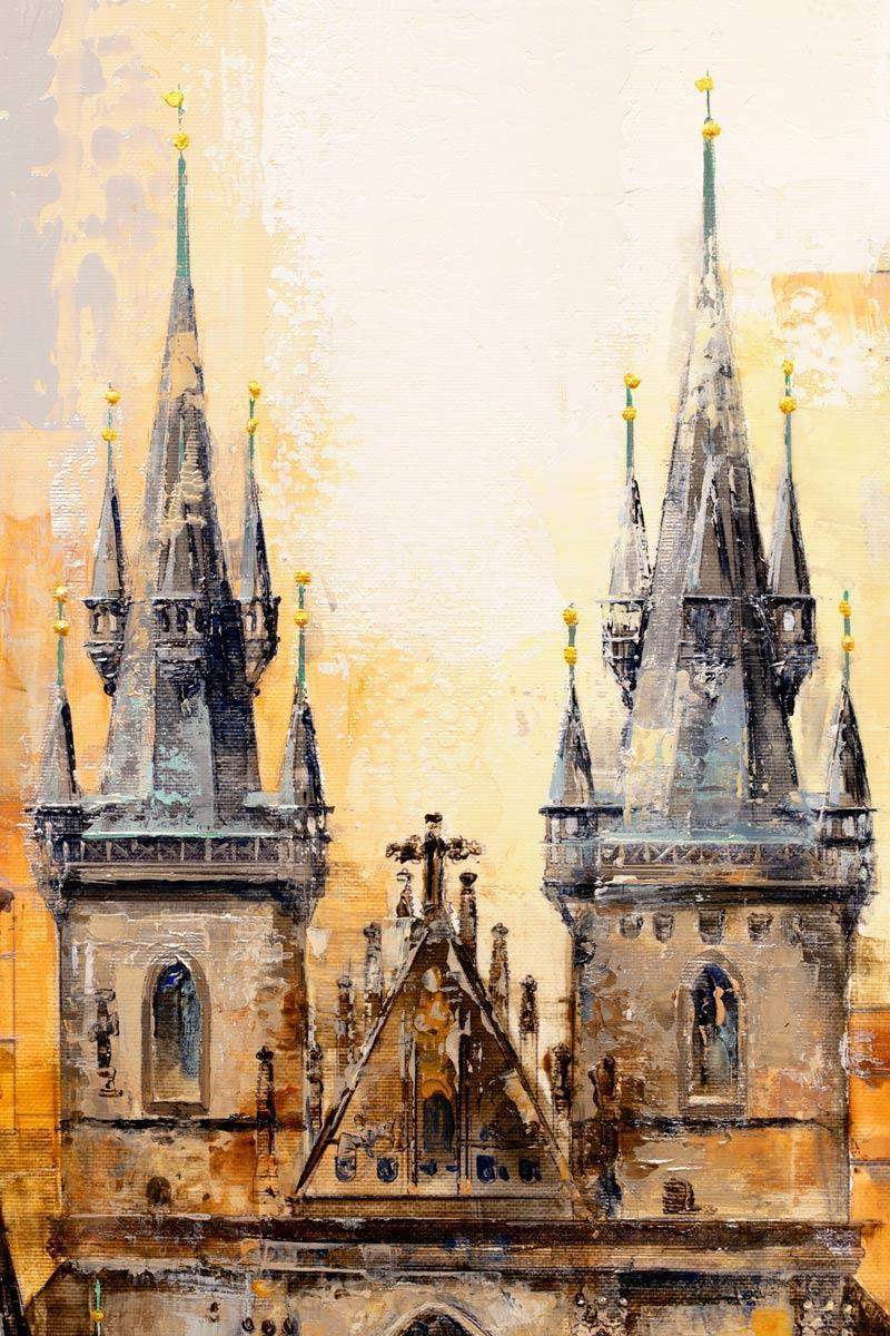 Prague Dawn - Original - SOLD by artist Veronika Benoni - Wyecliffe Galleries