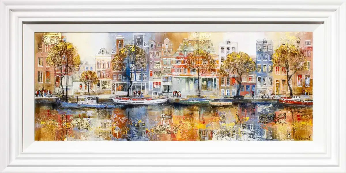 Reflections of Amsterdam - Original - SOLD by artist Veronika Benoni - Wyecliffe Galleries