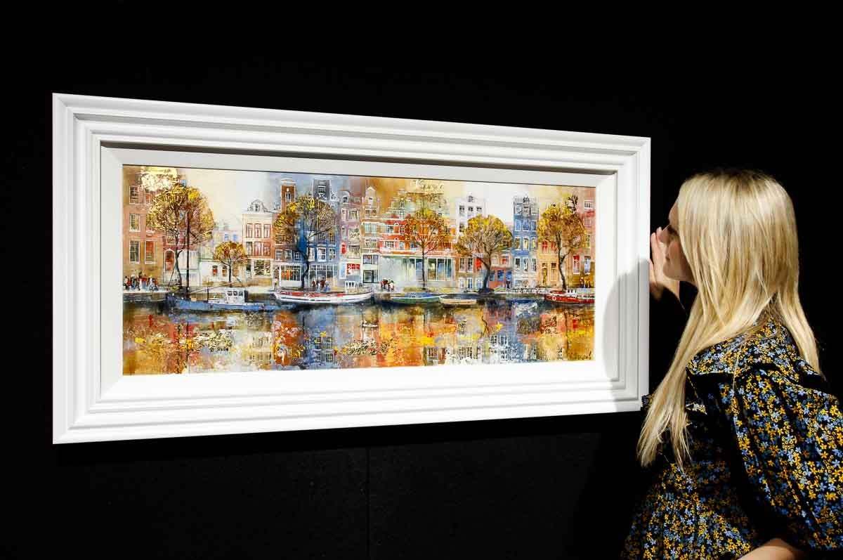 Reflections of Amsterdam - Original - SOLD by artist Veronika Benoni - Wyecliffe Galleries