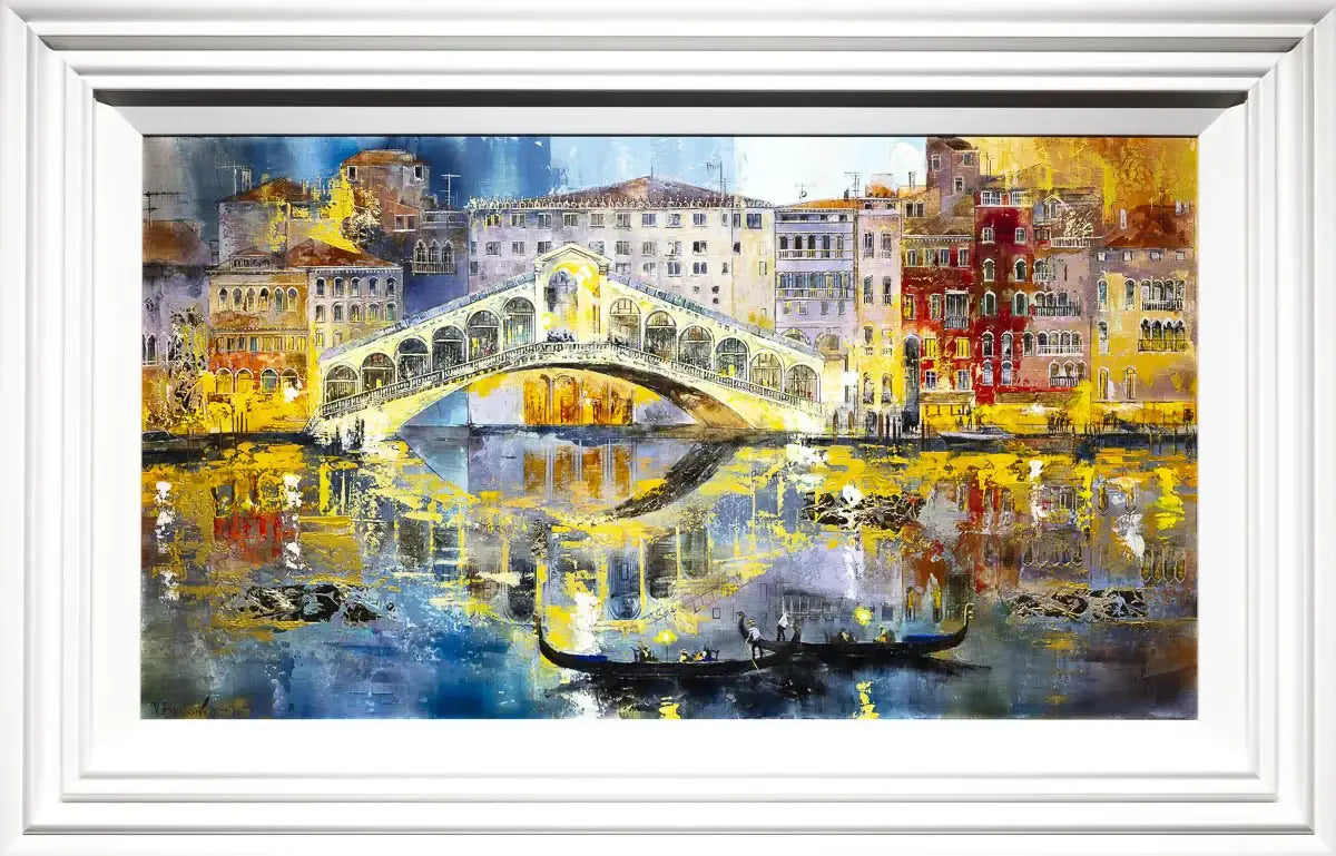 Rialto Bridge, Venice - Original - SOLD by artist Veronika Benoni - Wyecliffe Galleries