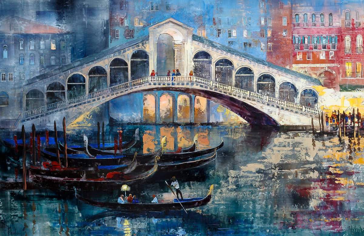 Rialto Dreams - Original - SOLD by artist Veronika Benoni - Wyecliffe Galleries