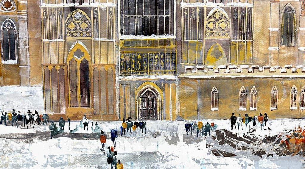 Silver Skies Over London - Original - SOLD by artist Veronika Benoni - Wyecliffe Galleries