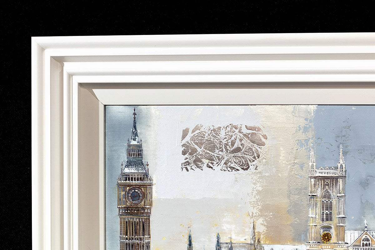 Silver Skies Over London - Original - SOLD by artist Veronika Benoni - Wyecliffe Galleries