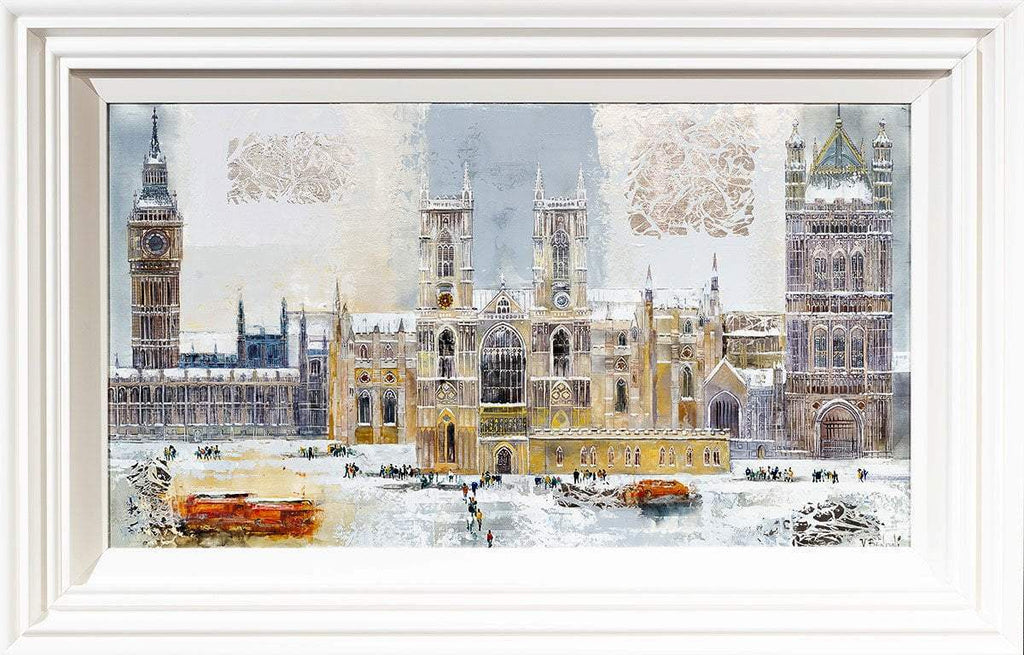 Silver Skies Over London - Original - SOLD by artist Veronika Benoni - Wyecliffe Galleries