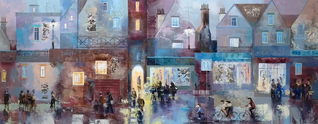 Silver Streets - SOLD by artist Veronika Benoni - Wyecliffe Galleries