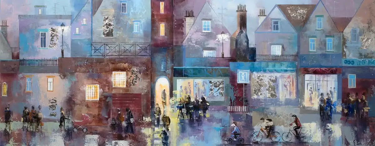Silver Streets - SOLD by artist Veronika Benoni - Wyecliffe Galleries