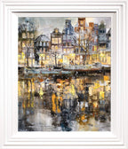 Snowing in Amsterdam - Original - SOLD by artist Veronika Benoni - Wyecliffe Galleries