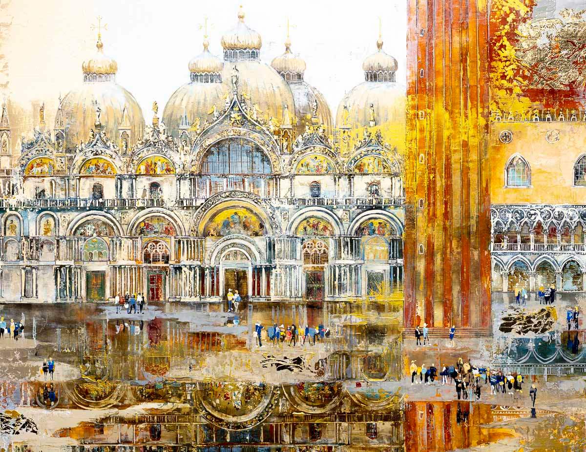 San Marco, Venice - Original - SOLD by artist Veronika Benoni - Wyecliffe Galleries