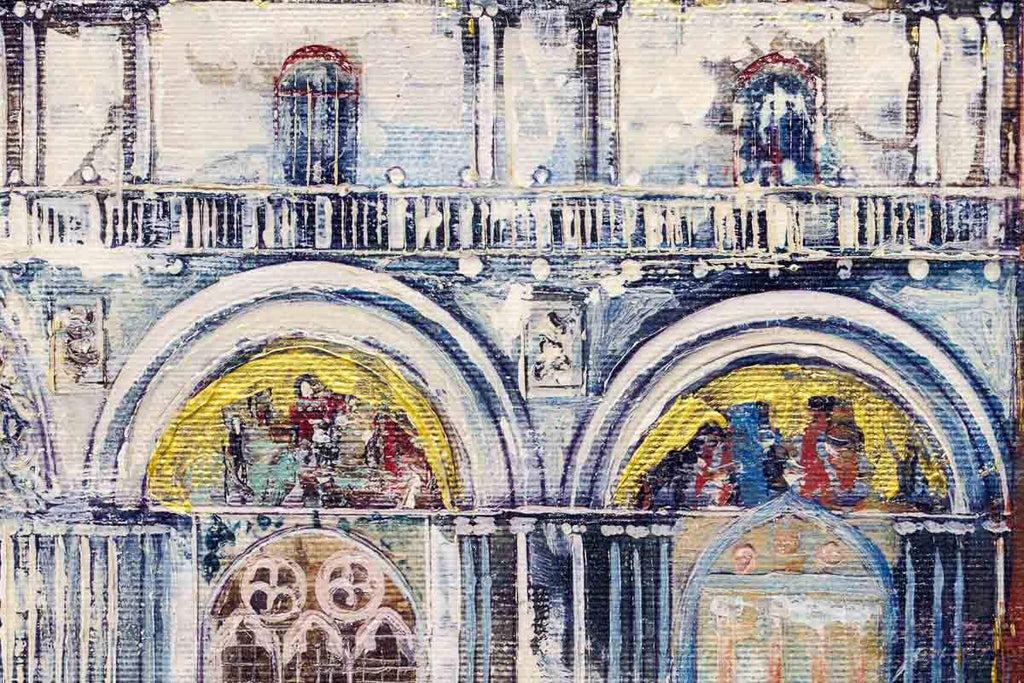 St Marks Square - Original - SOLD by artist Veronika Benoni - Wyecliffe Galleries