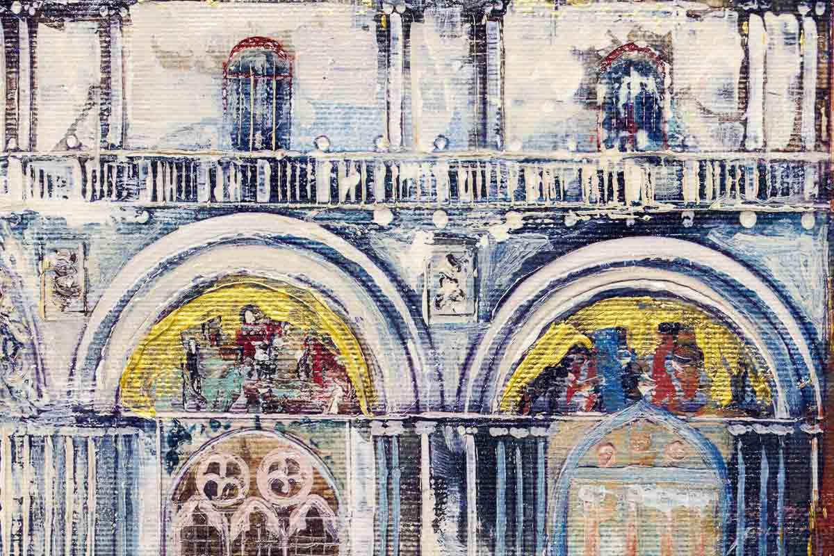 St Marks Square - Original - SOLD by artist Veronika Benoni - Wyecliffe Galleries