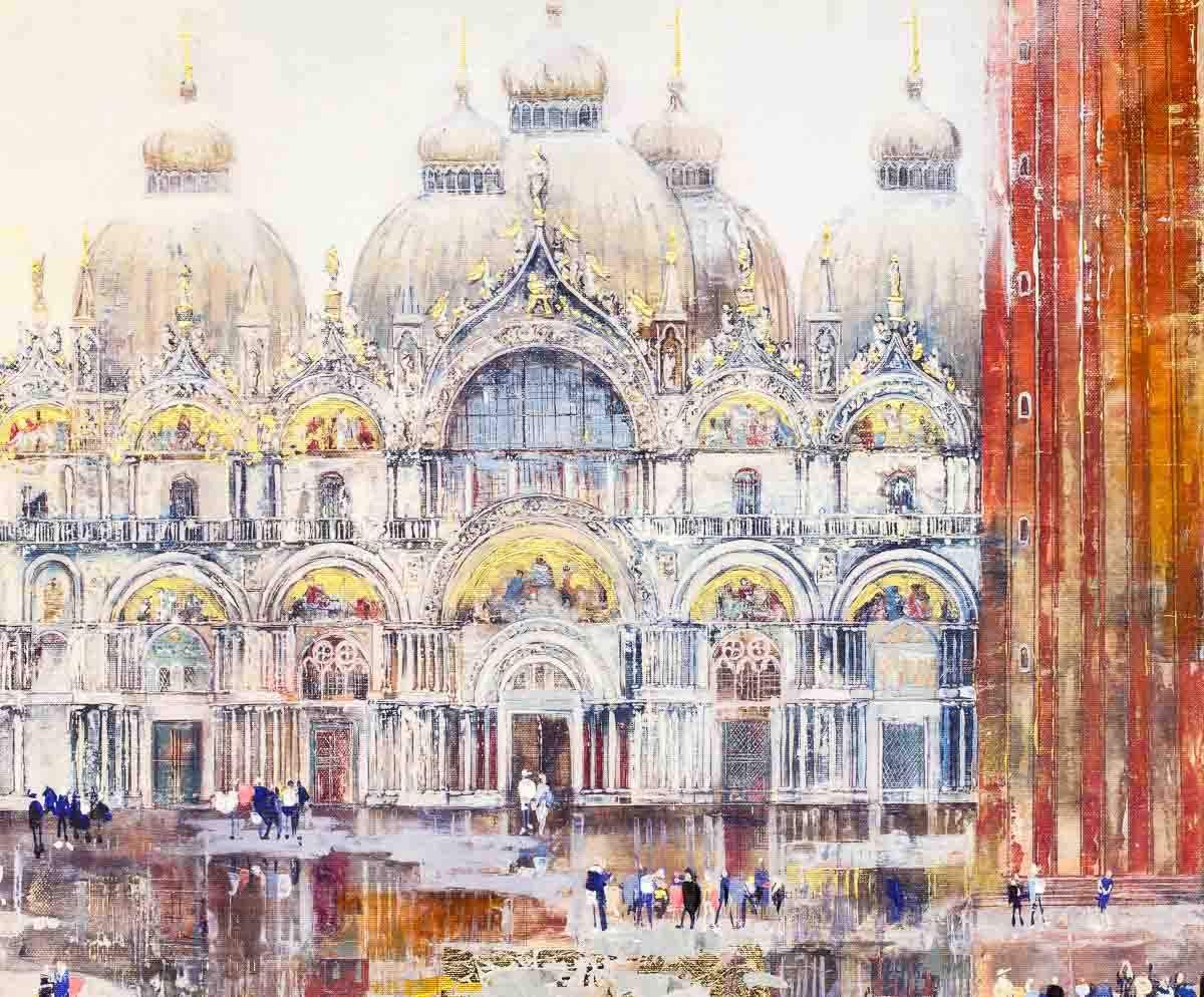 St Marks Square - Original - SOLD by artist Veronika Benoni - Wyecliffe Galleries