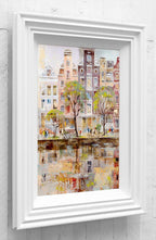 Stroll Along The Canal - Original - SOLD by artist Veronika Benoni - Wyecliffe Galleries