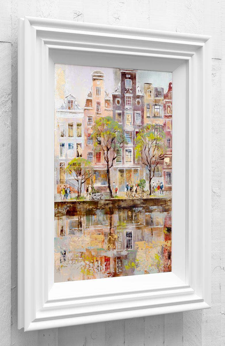 Stroll Along The Canal - Original - SOLD by artist Veronika Benoni - Wyecliffe Galleries