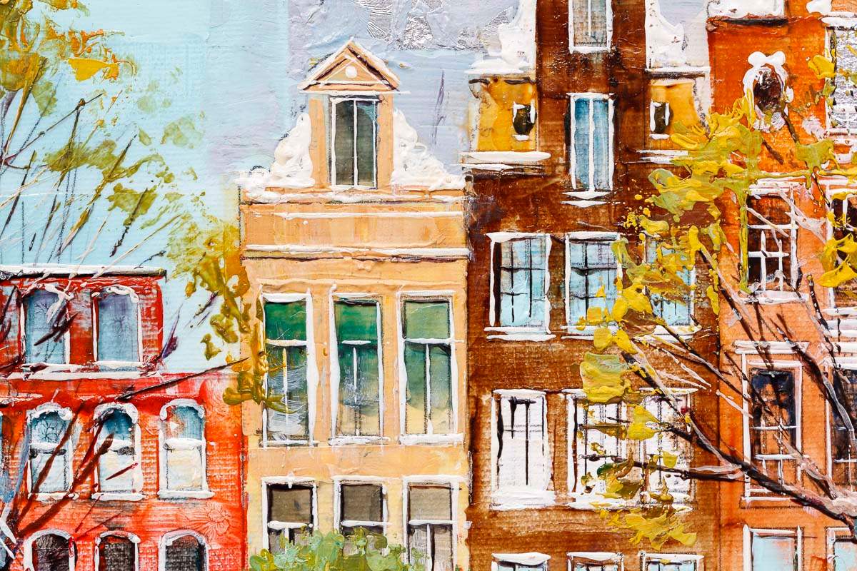 Summer in Amsterdam - Original - SOLD by artist Veronika Benoni - Wyecliffe Galleries