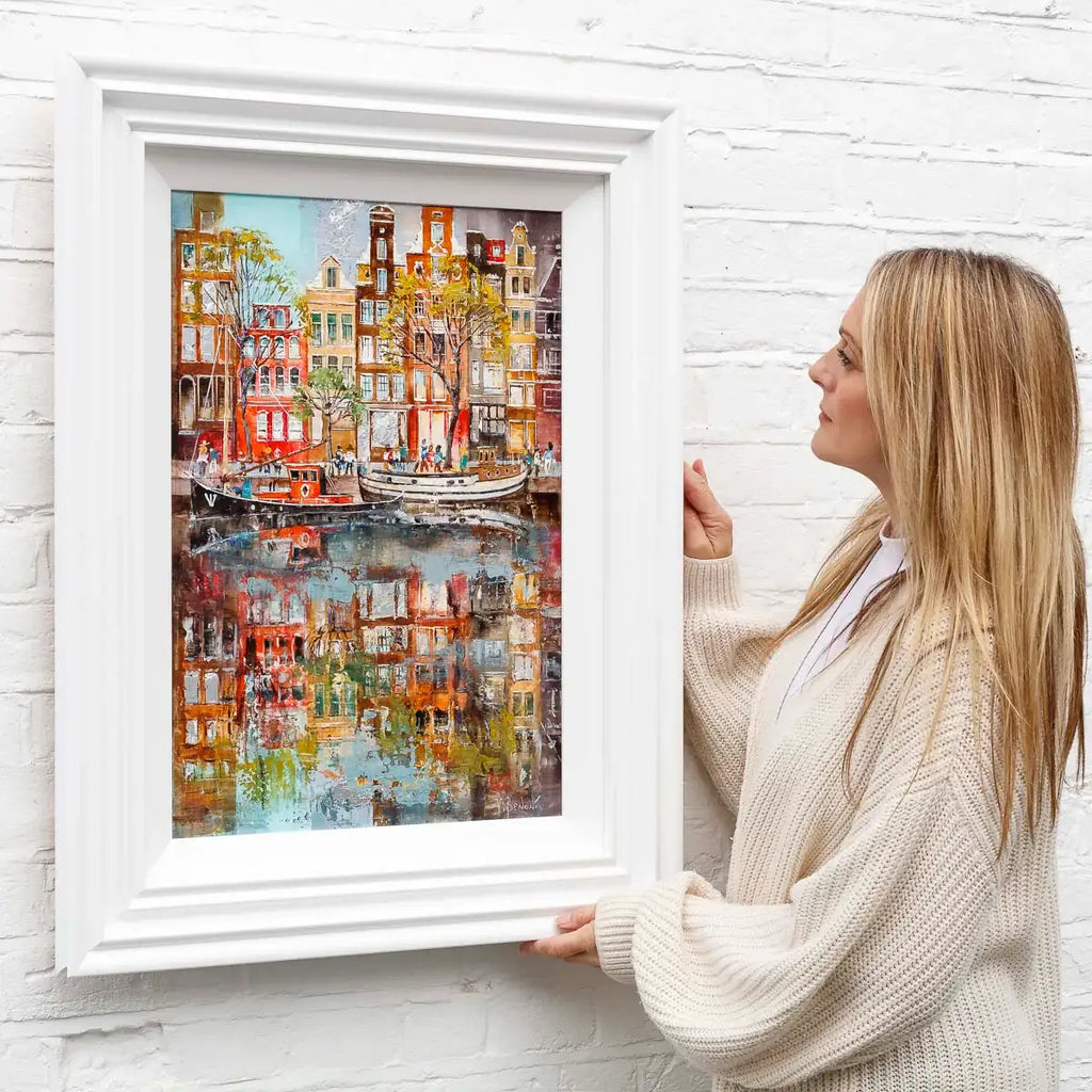 Summer in Amsterdam - Original - SOLD by artist Veronika Benoni - Wyecliffe Galleries