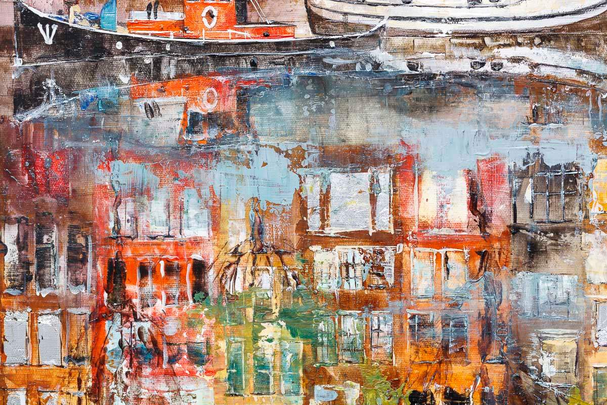 Summer in Amsterdam - Original - SOLD by artist Veronika Benoni - Wyecliffe Galleries