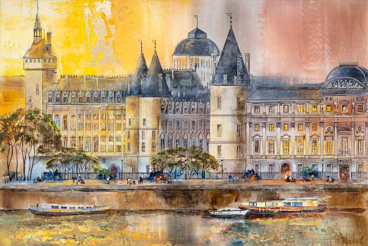 Sunset Glow - Original - SOLD by artist Veronika Benoni - Wyecliffe Galleries