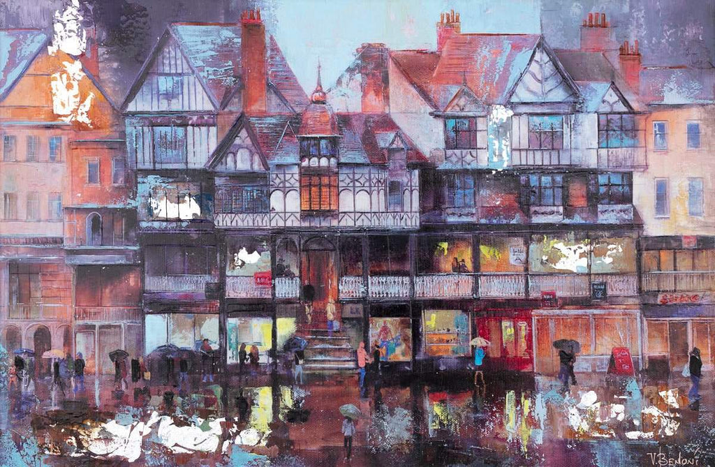 Sunshine On a Rainy Day - Original - SOLD by artist Veronika Benoni - Wyecliffe Galleries