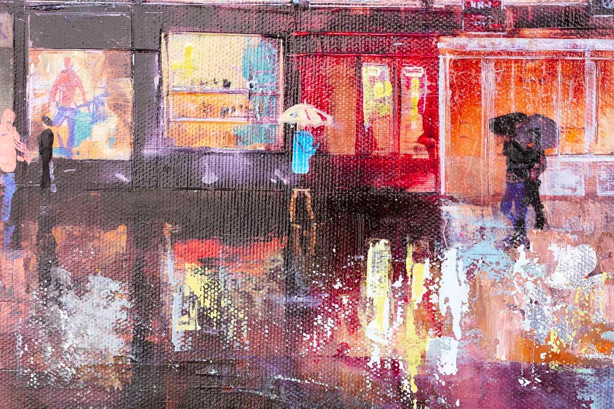 Sunshine On a Rainy Day - Original - SOLD by artist Veronika Benoni - Wyecliffe Galleries