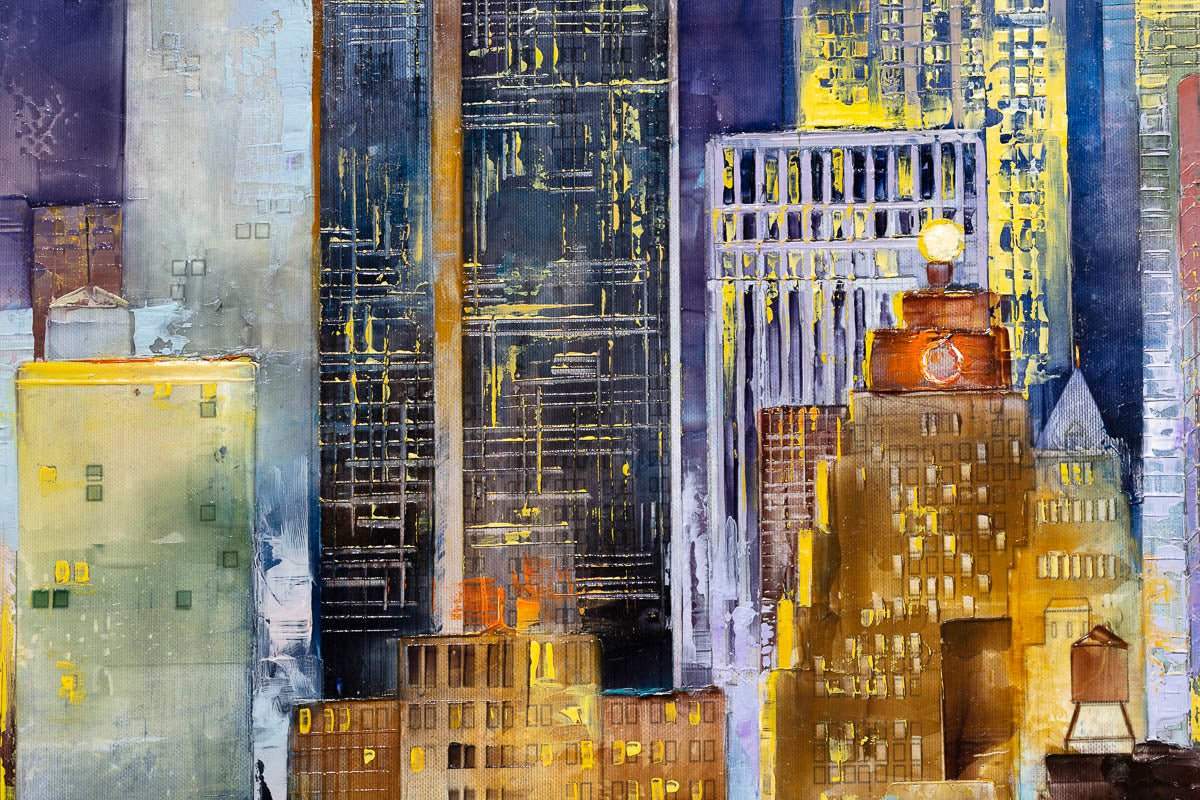 The City That Never Sleeps - Original - SOLD by artist Veronika Benoni - Wyecliffe Galleries