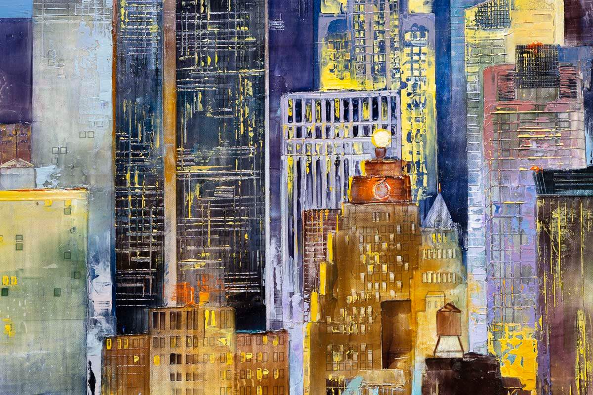 The City That Never Sleeps - Original - SOLD by artist Veronika Benoni - Wyecliffe Galleries
