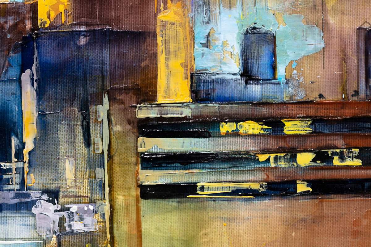 The City That Never Sleeps - Original - SOLD by artist Veronika Benoni - Wyecliffe Galleries