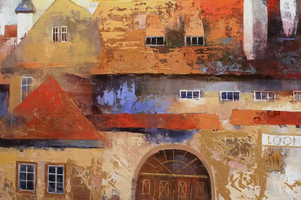 The Farmhouse - SOLD by artist Veronika Benoni - Wyecliffe Galleries