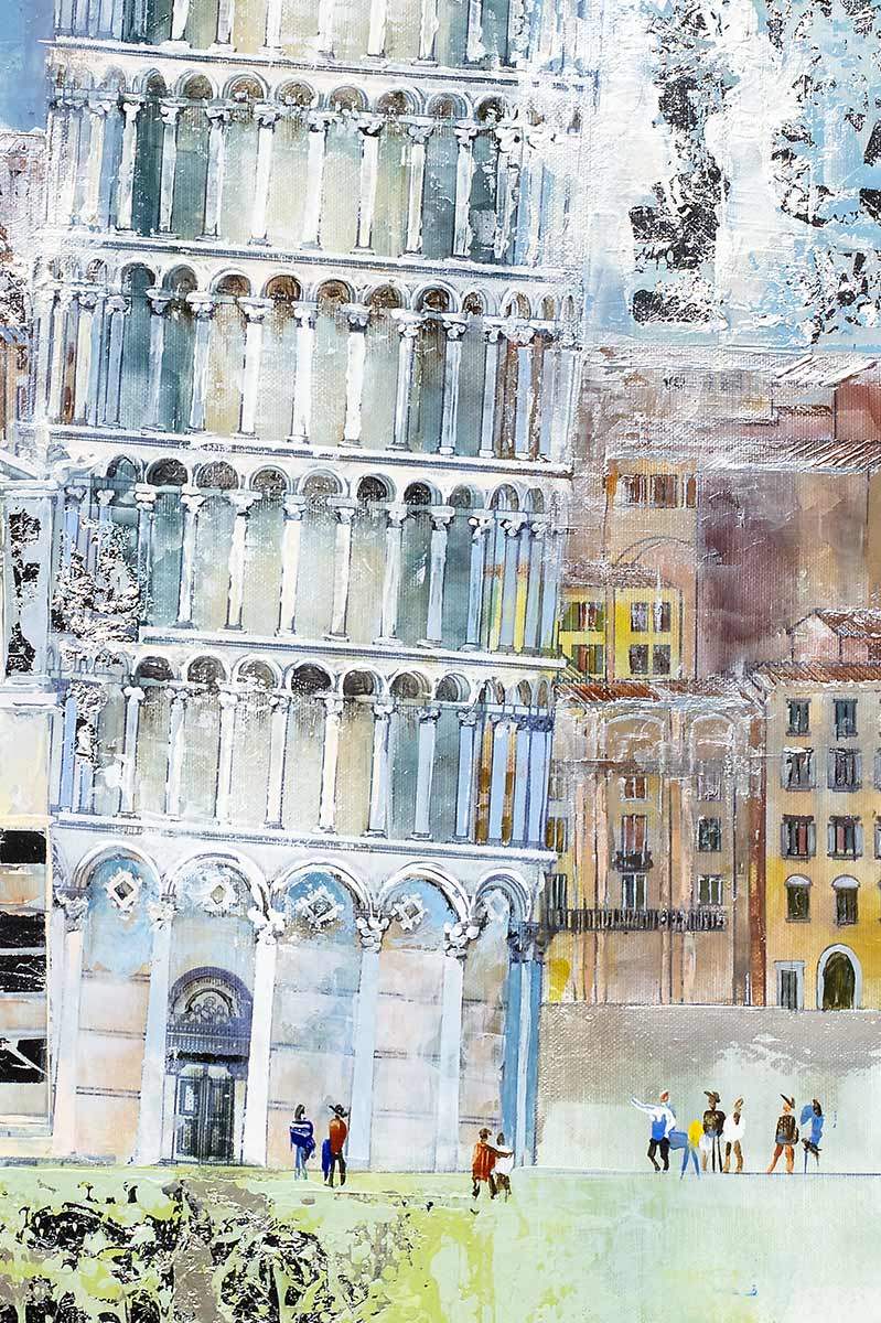 The Leaning Tower of Pisa - Original by artist Veronika Benoni - Wyecliffe Galleries