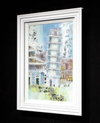 The Leaning Tower of Pisa - Original by artist Veronika Benoni - Wyecliffe Galleries