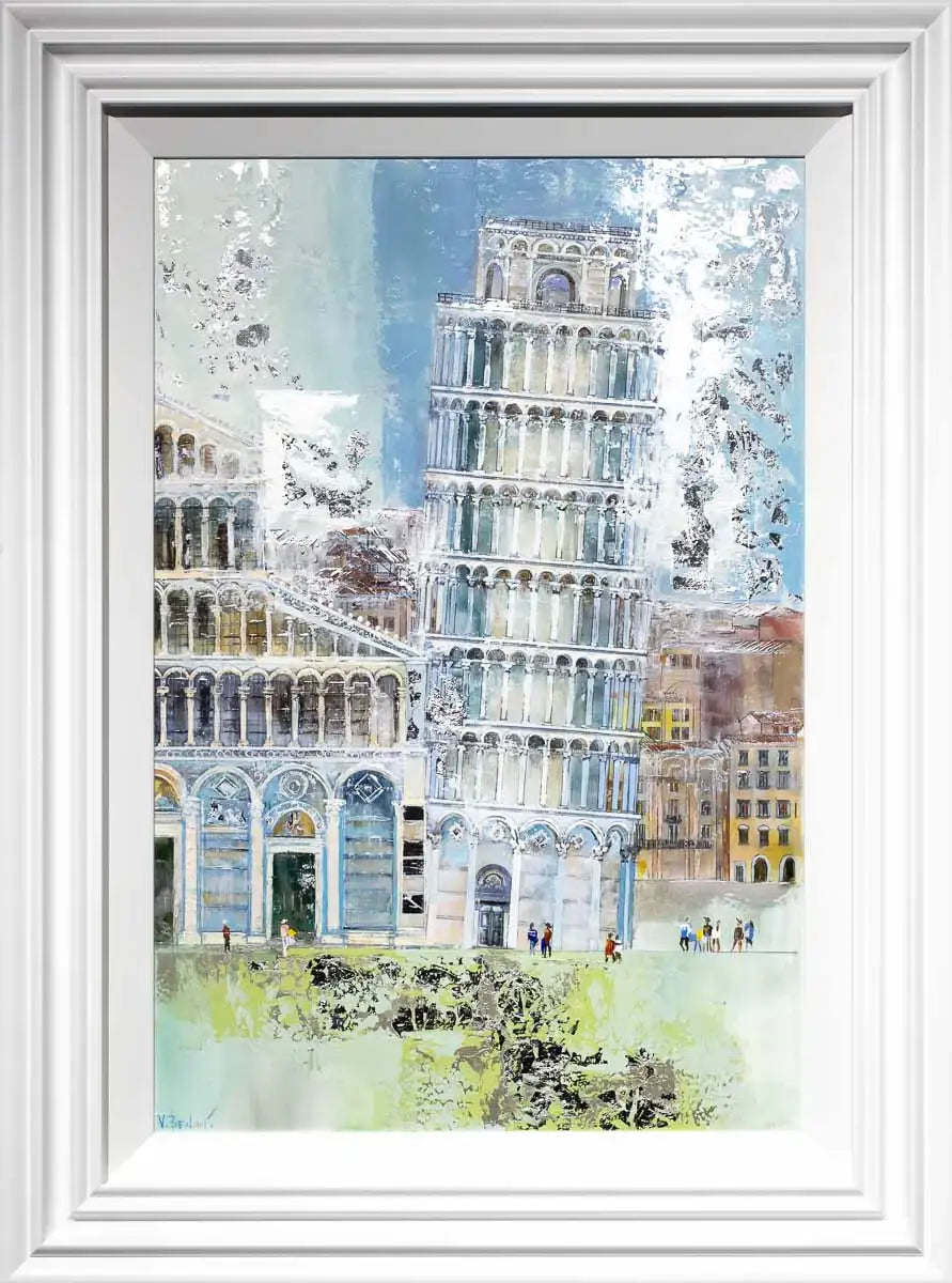 The Leaning Tower of Pisa - Original by artist Veronika Benoni - Wyecliffe Galleries