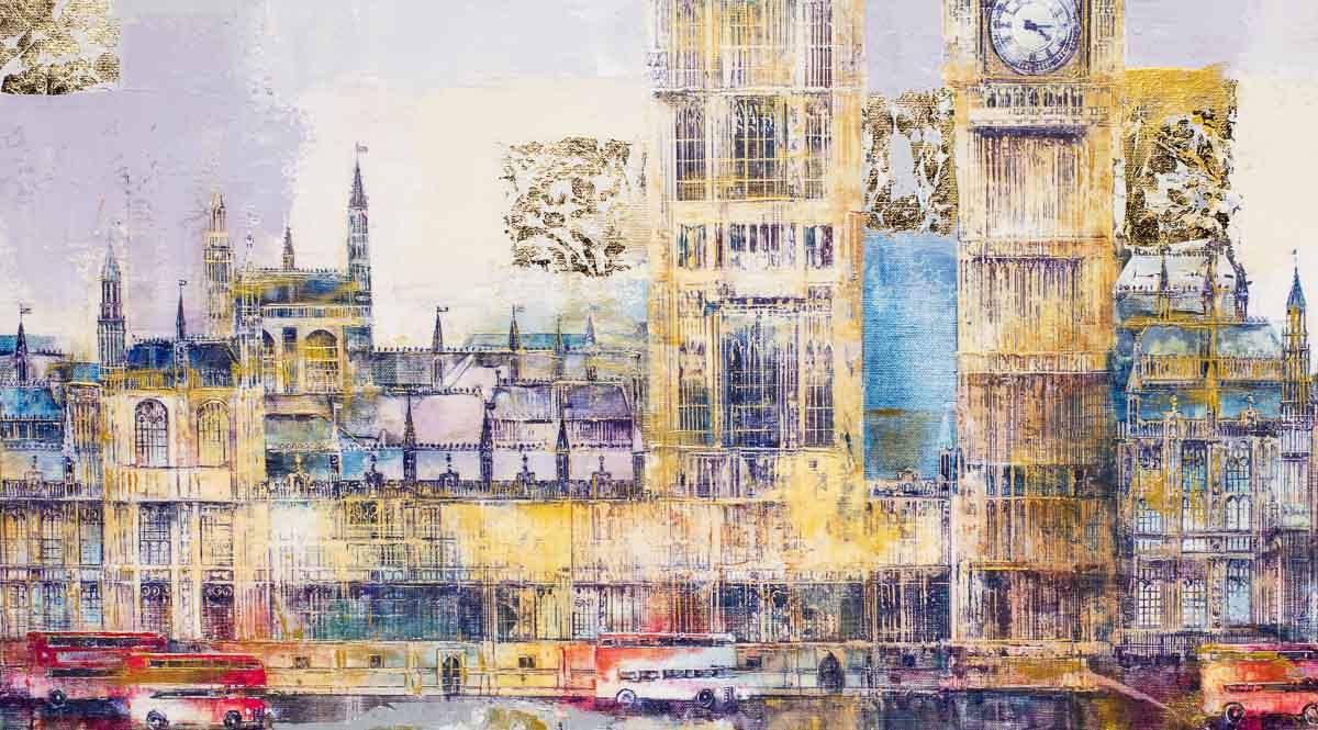 Big Ben - Original - SOLD by artist Veronika Benoni - Wyecliffe Galleries