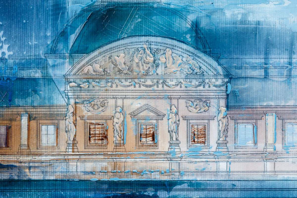 The Louvre - Original - SOLD by artist Veronika Benoni - Wyecliffe Galleries