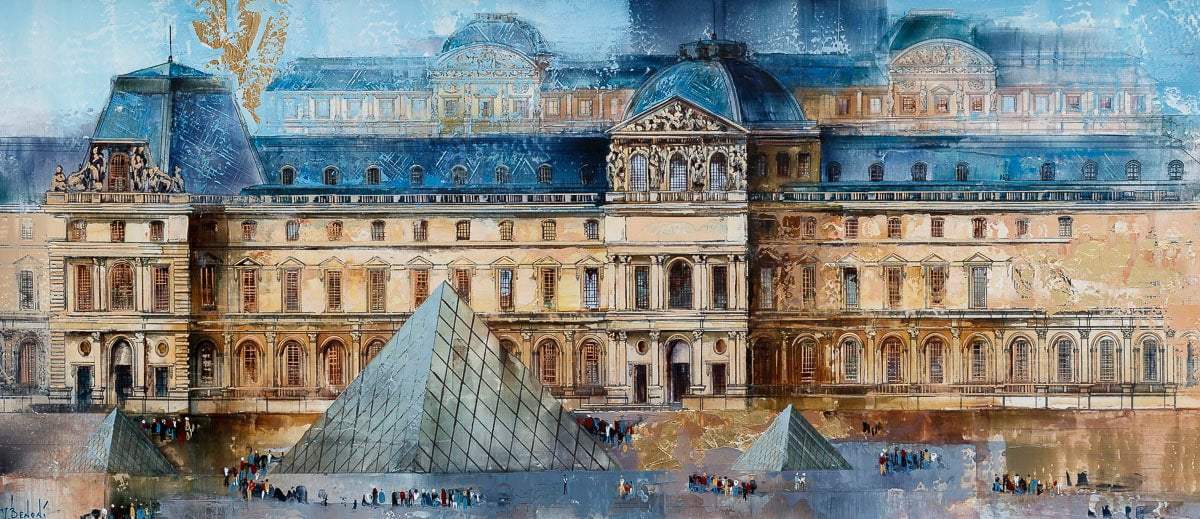The Louvre - Original - SOLD by artist Veronika Benoni - Wyecliffe Galleries